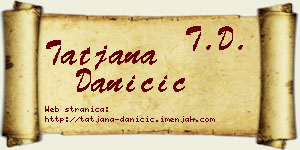 Tatjana Daničić vizit kartica